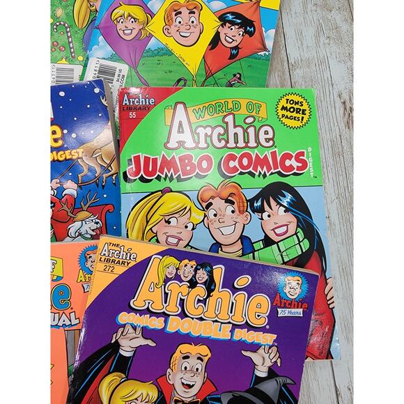 The Archie Library World Of Archie, Double Didest, Jumbo Comics Lot Of 9 Books - Picture 7 of 10